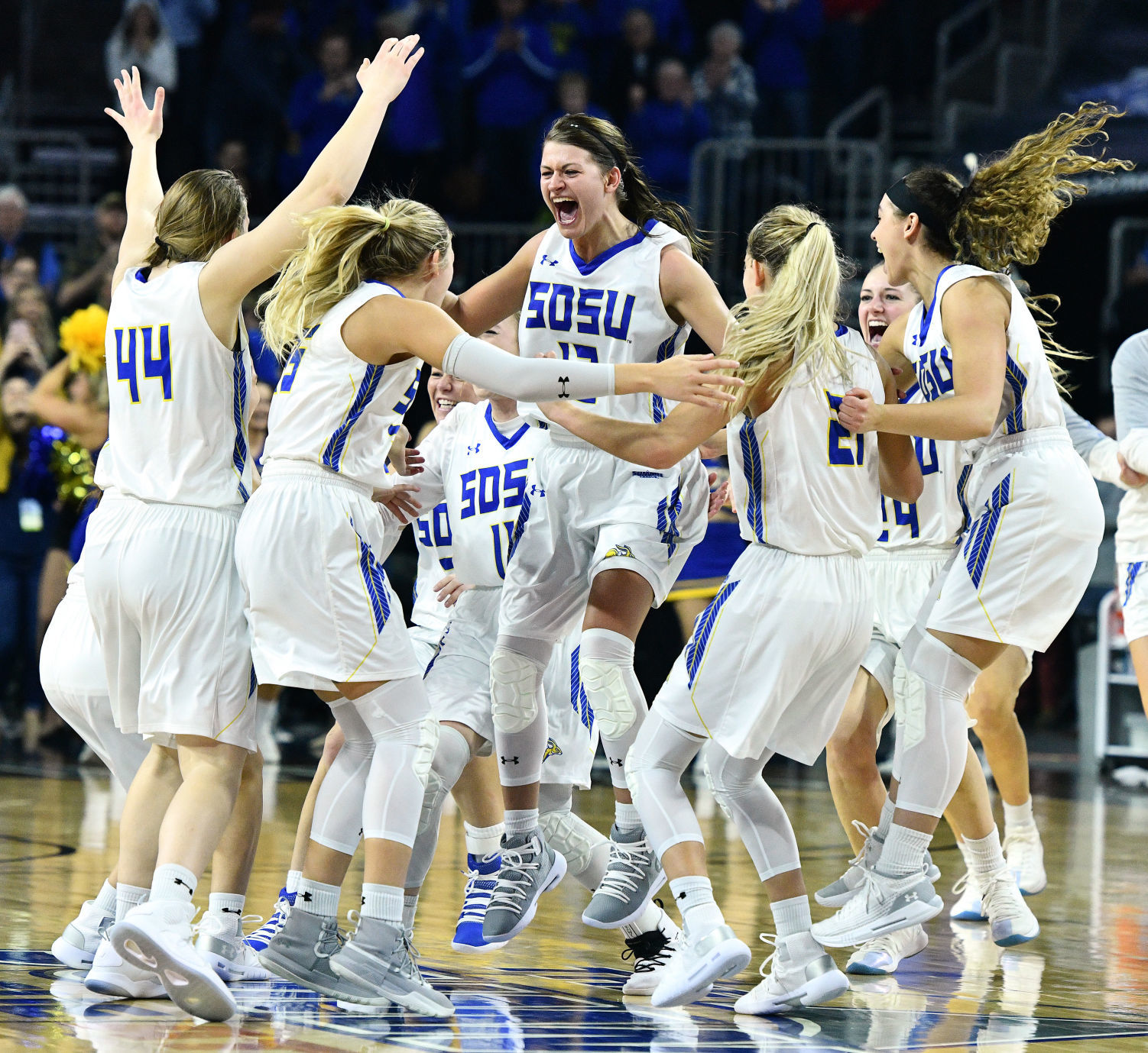 USD vs SDSU women's Summit League basketball